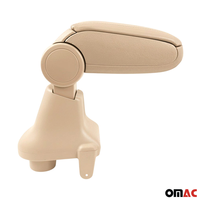 Mittelarmlehne Armlehne Mittelkonsole für Renault Clio 2012-2019 PU-Leder Beige