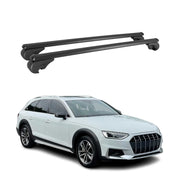 Dachträger Grundtäger für Audi A4 B9 Allroad 2016-2025 75kg Alu Schwarz 2 tlg