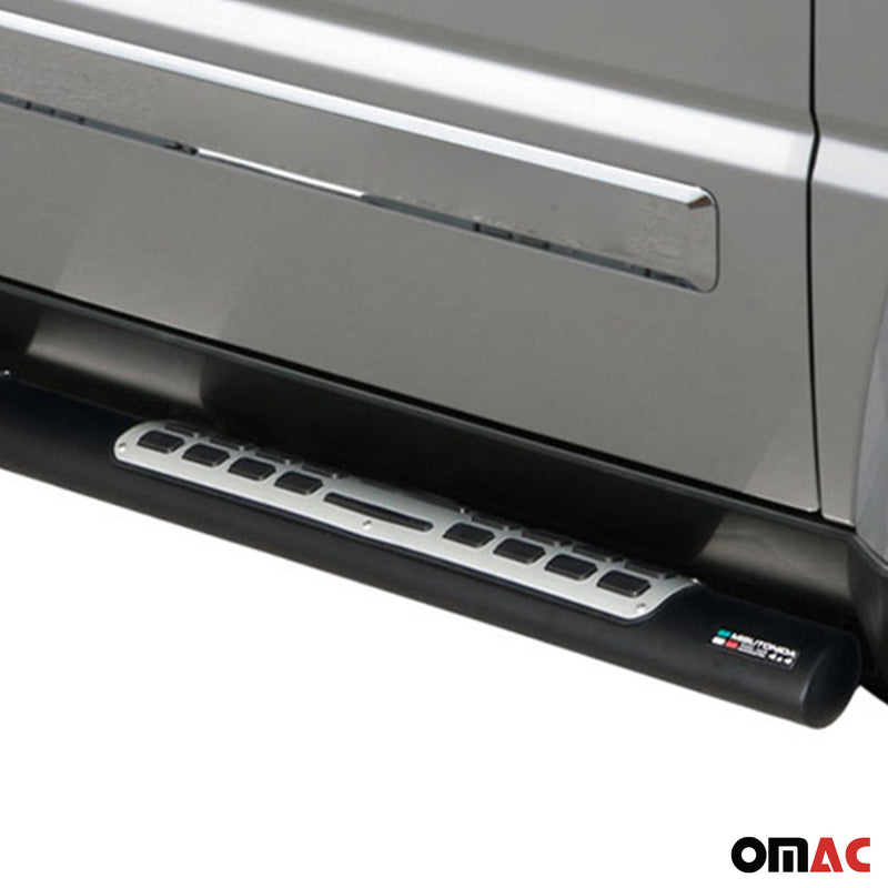 Edelstahl Seitenschweller Schwellerrohre für Jeep Cheeroke 2008-2013 Schwarz