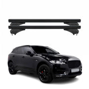 Menabo Dachträger Grundtäger für Jaguar F-Pace X761 2016-2025 Alu Schwarz 2 tlg