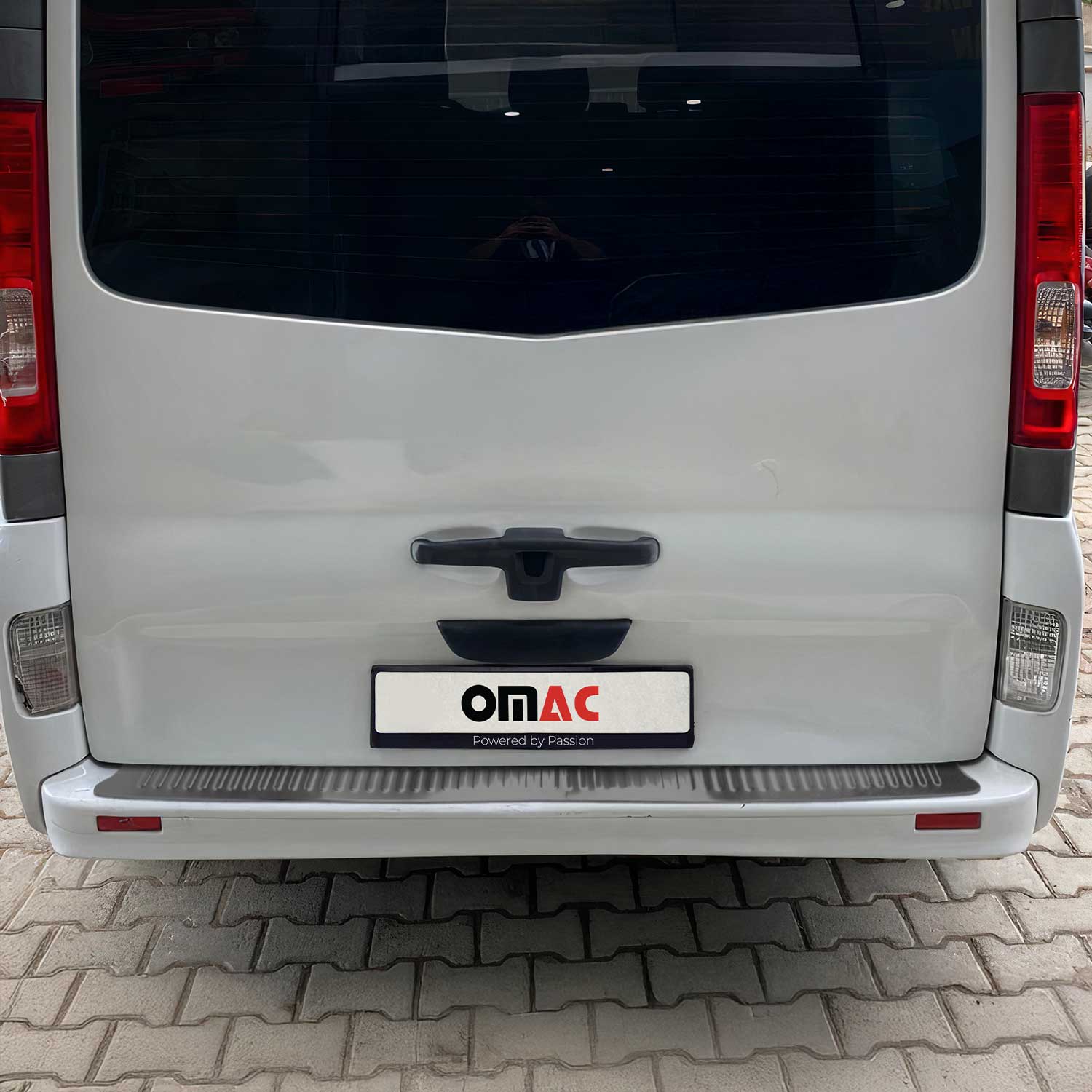 Ladekantenschutz Stoßstange für Opel Vivaro A 2001-2014 Edelstahl Dunkel Chrom