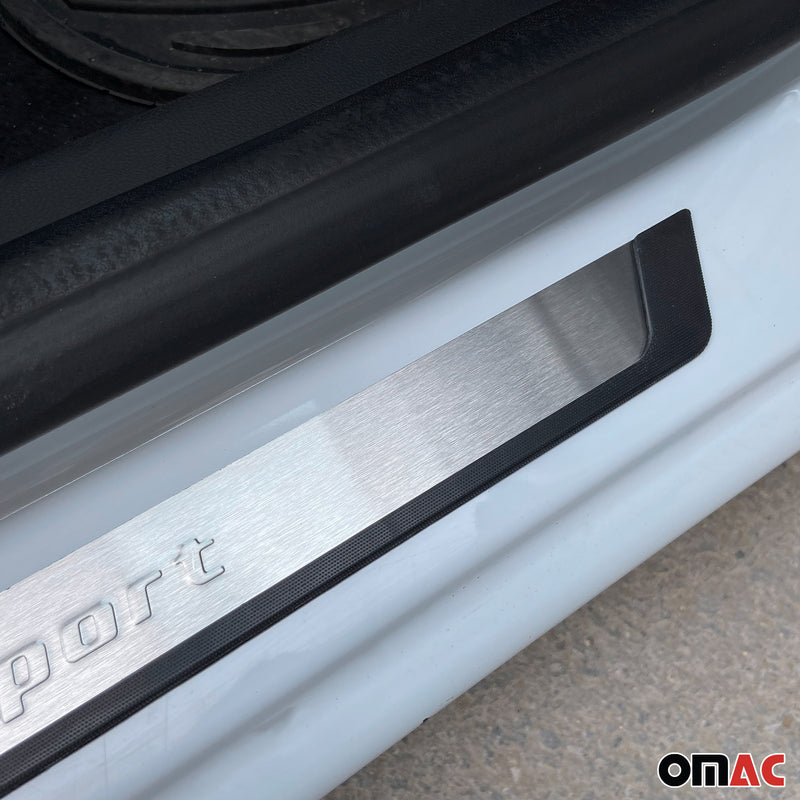 Door sills for VW New Beetle 2003-2006 stainless steel brushed 2pcs