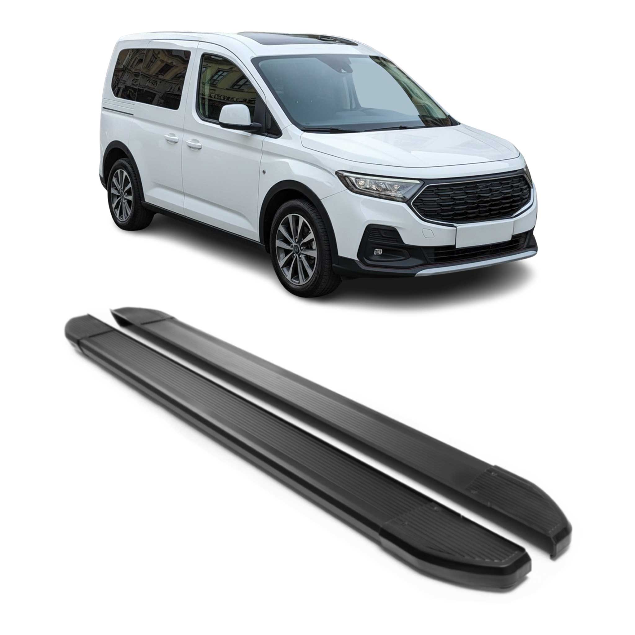 Trittbretter Seitenschweller für Ford Tourneo Connect 2019-2021 L1 FL Alu 2 tlg