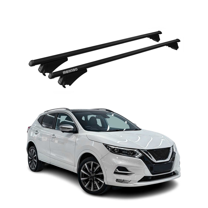 Menabo Dachträger Grundtäger für Nissan Qashqai J11 2017-2021 FL 75kg Schwarz 2x