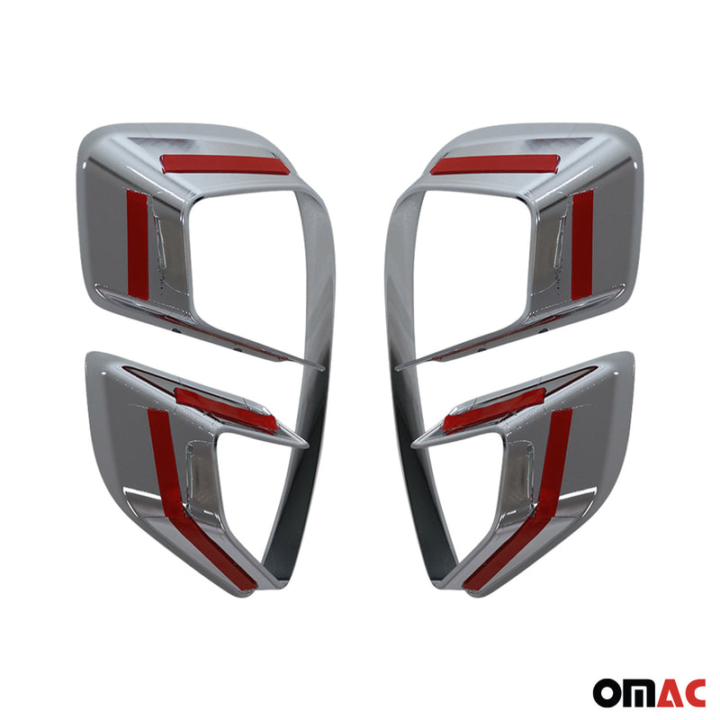 Nebelscheinwerfer Rahmen Umrandung für Renault Captur 2020-2025 Chrom ABS 2x