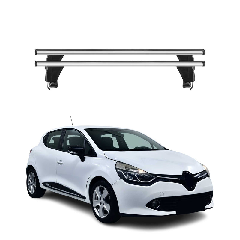 Menabo Dachträger Grundtäger für Renault Clio mk4 2012-2019 50kg Alu Silber 2x