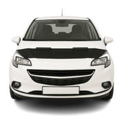 Haubenbra Steinschlagschutz Bonnet Bra für Opel Corsa 2015-2019 Schwarz Halb