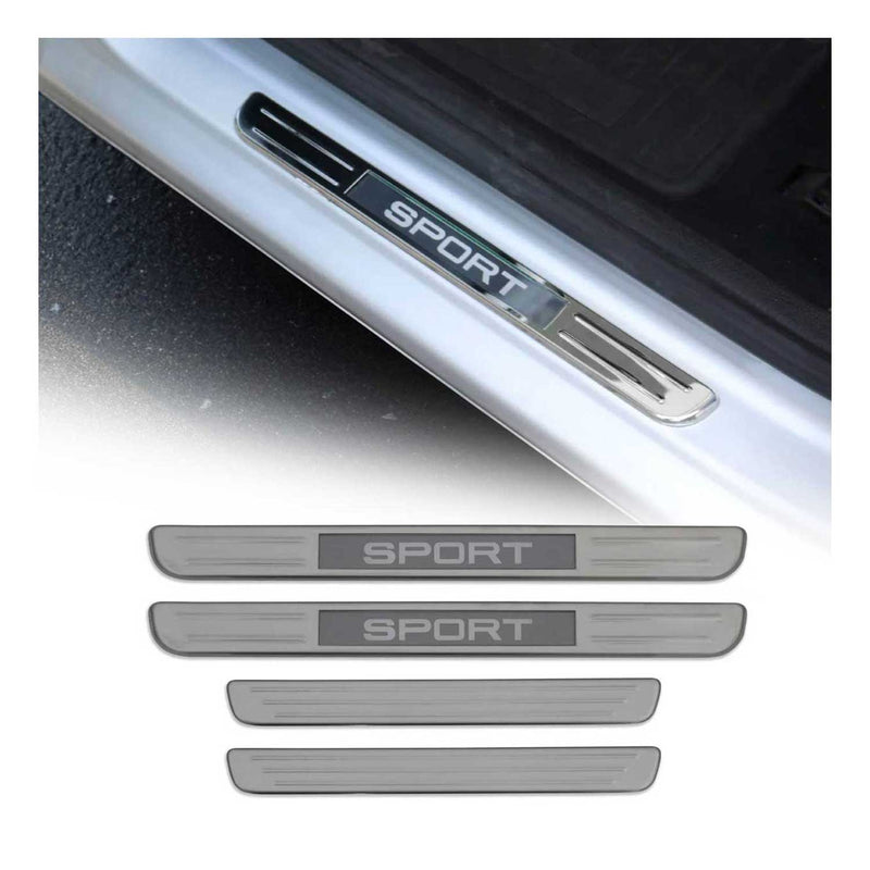 Einstiegsleisten Türschweller Chrom Led Edelstahl Lackschutz Sport 4 tlg