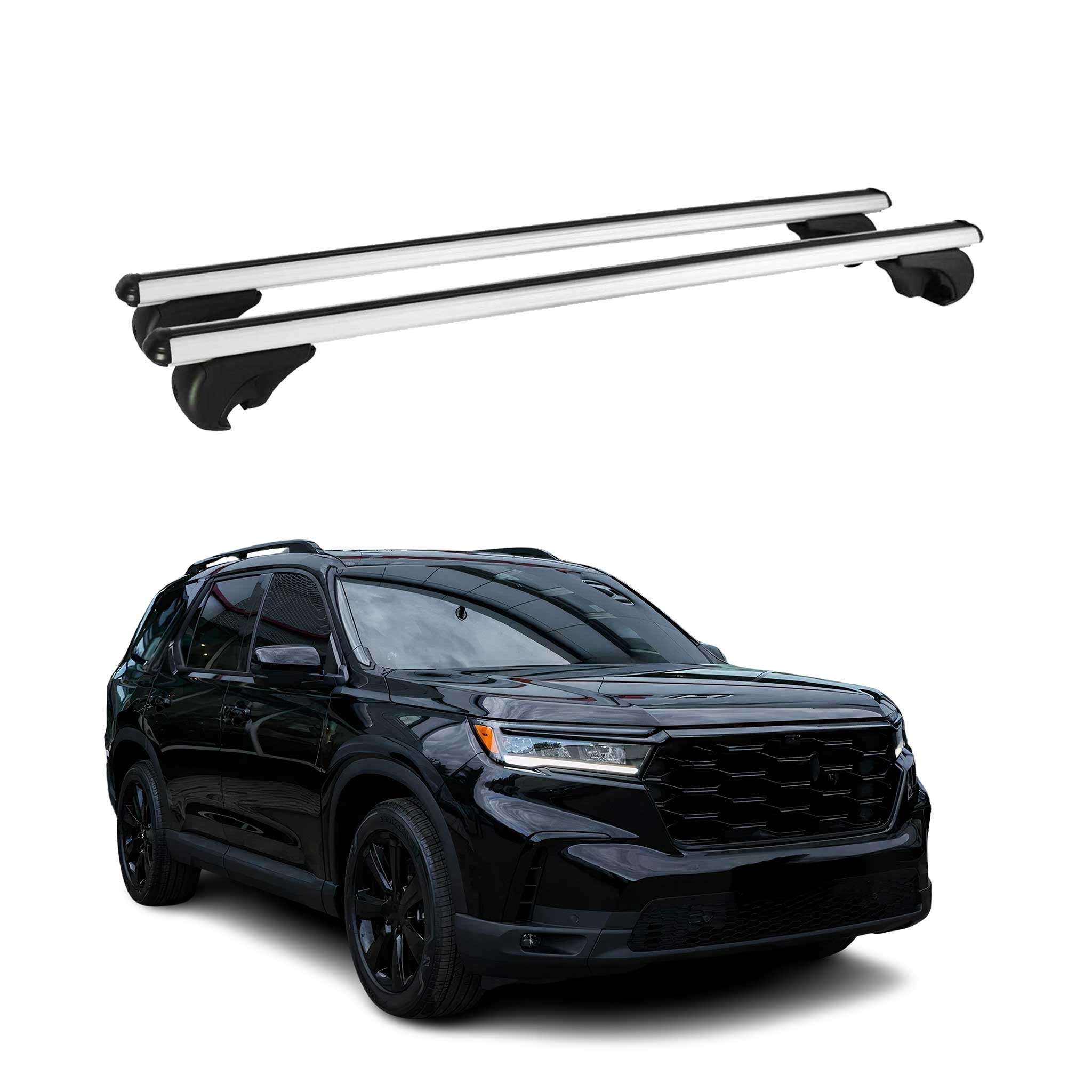 Dachträger für Honda Pilot 2023-2025 Gepäckträger Grundträger Aluminium Grau 2x