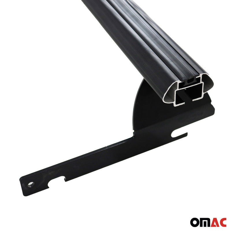 Dachträger Grundtäger für Ford Ecosport 2014-2023 75kg Aluminium Schwarz 2 tlg