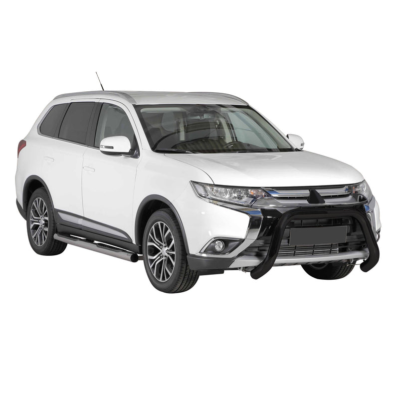 Frontbügel Frontschutzbügel für Mitsubishi Outlander PHEV 2015-2018 ø76 Schwarz