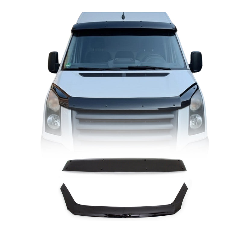 Sonnenblende Motorhaube Deflektor Set für VW Crafter 2006-2012 Acryl Dunkel 2tlg