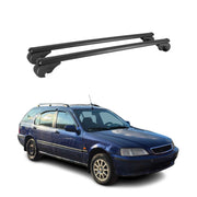 Dachträger für Honda Civic Aerodeck 1997-2000 Gepäckträger Aluminium Schwarz 2x