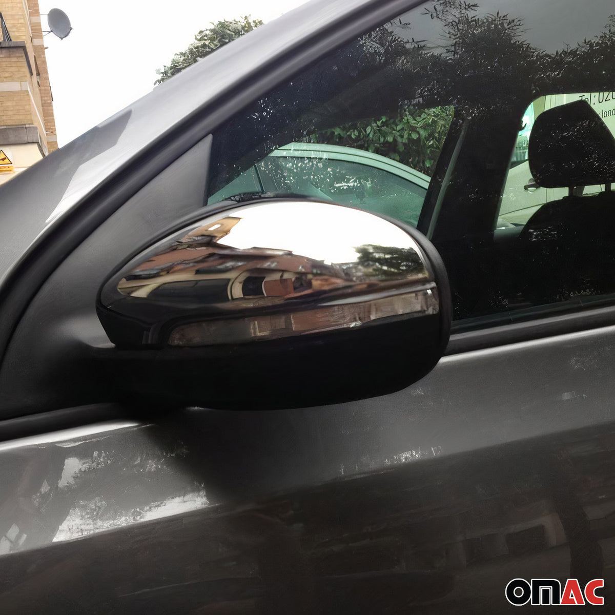 Spiegelkappen Spiegelabdeckung für VW Touran 2010-2015 Edelstahl Chrom 2tlg