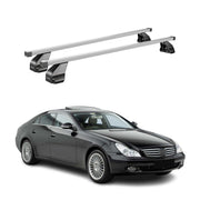 Menabo Dachträger Grundtäger für Mercedes CLS C219 2004-2010 75kg Stahl Grau 2x
