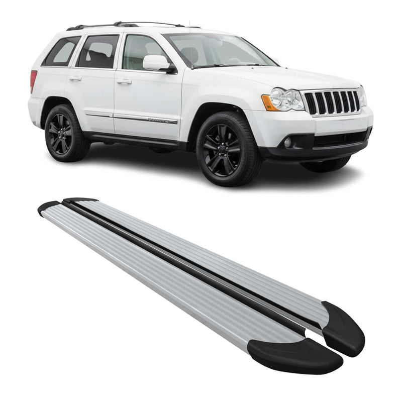 Seitenschweller Trittbretter Schweller für Jeep Grand Cherokee 2005-2012 Alu