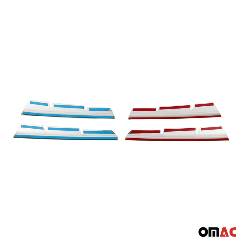 Kühlergrill Leisten Grillleisten für Renault Megane 2006-2010 Chrom Silber 4x