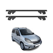 Dachträger Grundtäger für Toyota Yaris Verso 1999-2005 Alu 90kg TÜV Schwarz 2tlg