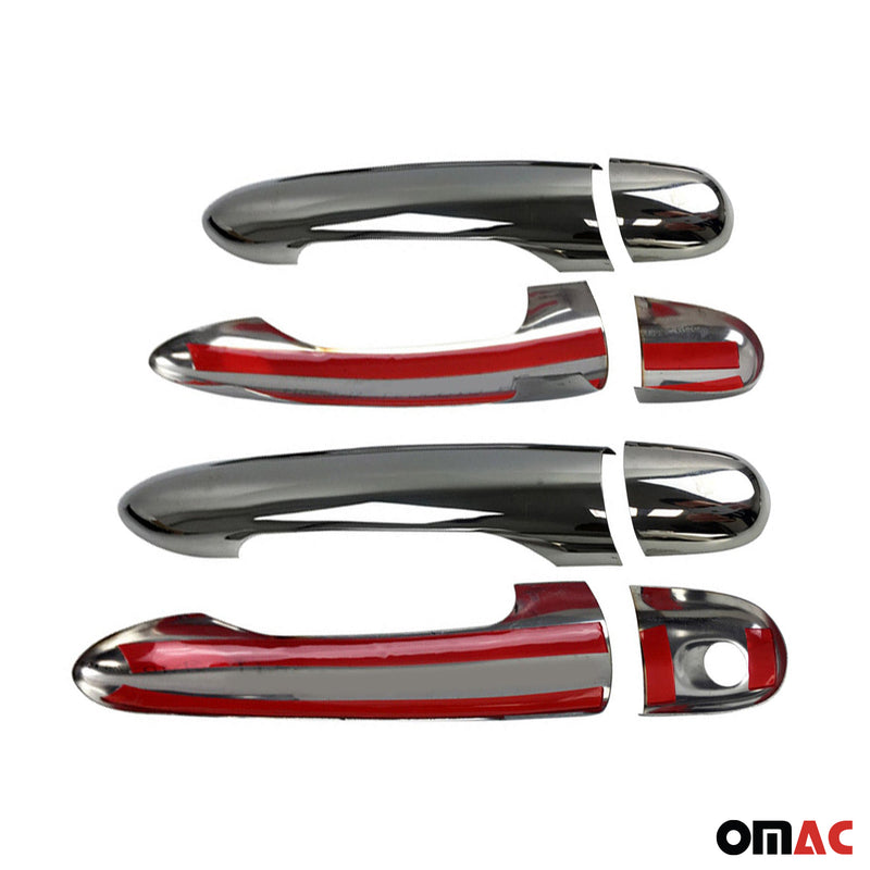 Türgriff Blende Türgriffkappen für Renault Kangoo 2008-2025 4-Tür Edelstahl 8x