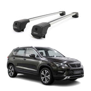 Dachträger Grundträger für Seat Ateca 2016-2026 Aluminium 75kg Grau 2tlg