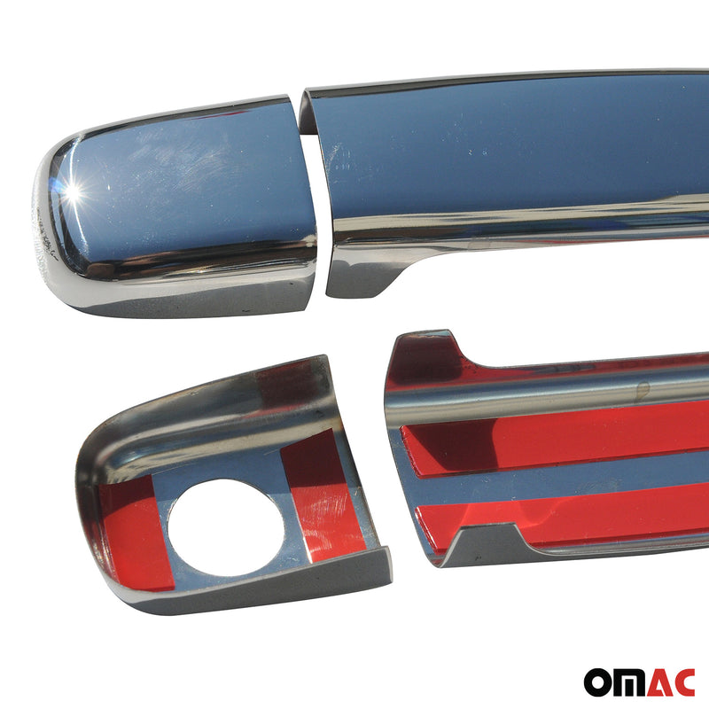 Türgriff Blende Türgriffkappen für Peugeot 307 2001-2009 2-Tür Edelstahl 4tlg