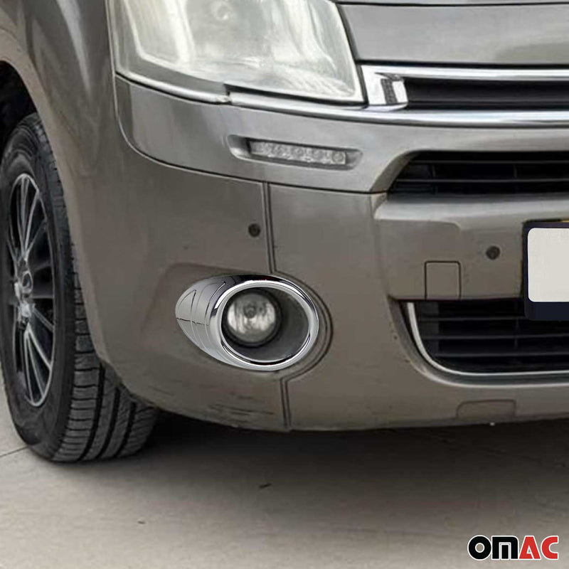 Nebelscheinwerfer Rahmen Umrandung für Citroen Berlingo 2008-2012 Chrom ABS 2x