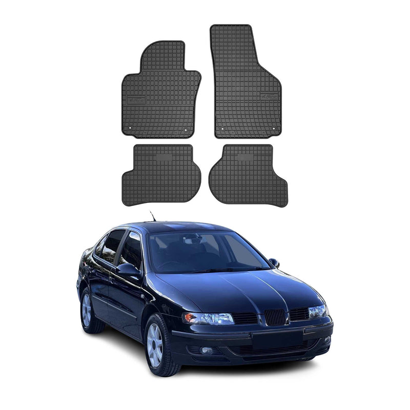 OMAC Gummi Fußmatten für Seat Toledo 2004-2009 Automatten Gummi TPE Schwarz 4tlg