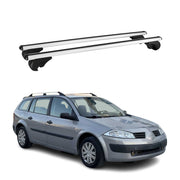 Dachträger für Renault Megane Grandtour 2002-2006 Pre-FL 75kg Alu Silber 2x