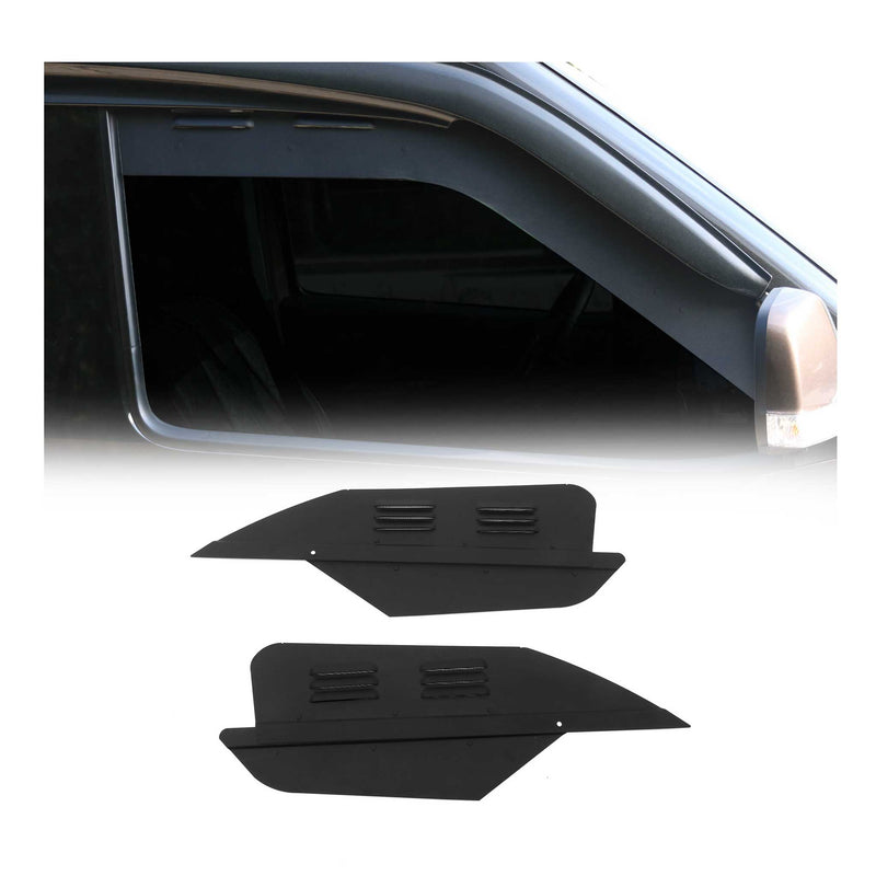 Lüftungsgitter Be & Entlüftung für Fiat Doblo 2010-2021 Aluminium Schwarz 2tlg