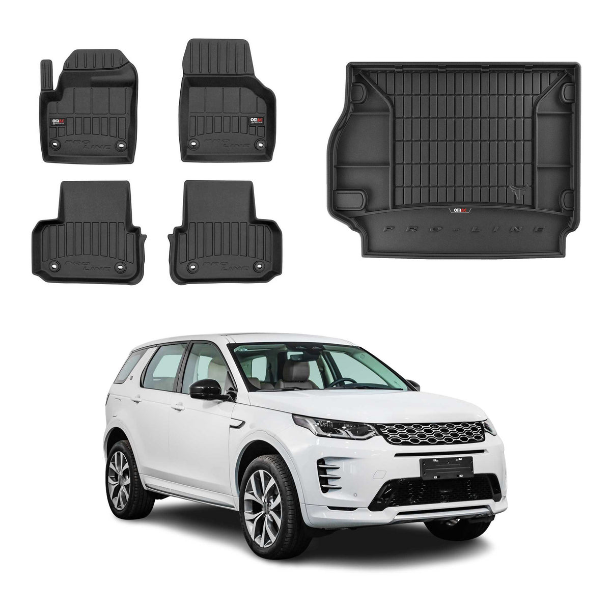 Fußmatten & Kofferraumwanne Set für Land Rover Discovery Sport 2015-2026 5-Sitze