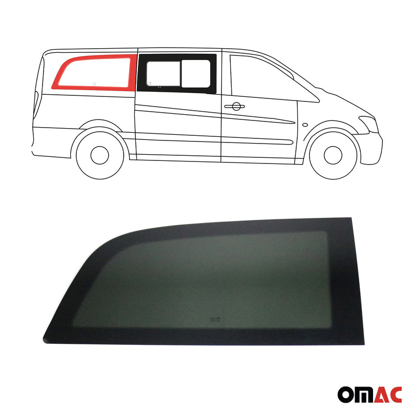 Seitenfenster Sicherheitsglas für Mercedes Vito W639 2003-2014 Vorne Rechts L2