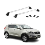 Dachträger Grundtäger für Kia Sportage mk3 SL 2011-16 100kg Alu Silber 2 tlg ABE