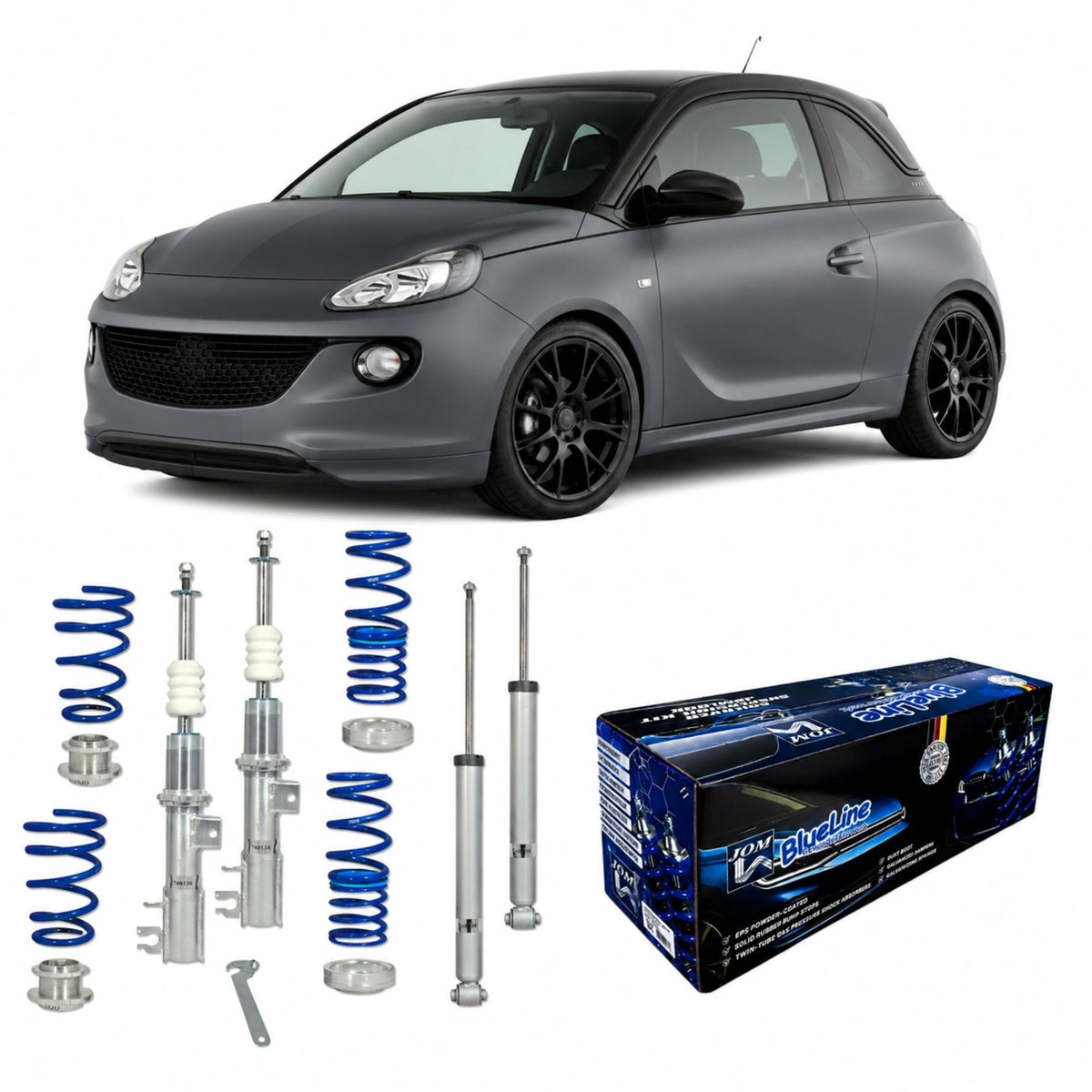 JOM BlueLine Gewindefahrwerk für Opel Adam 1.0 1.2 1.4 ab 2012-
