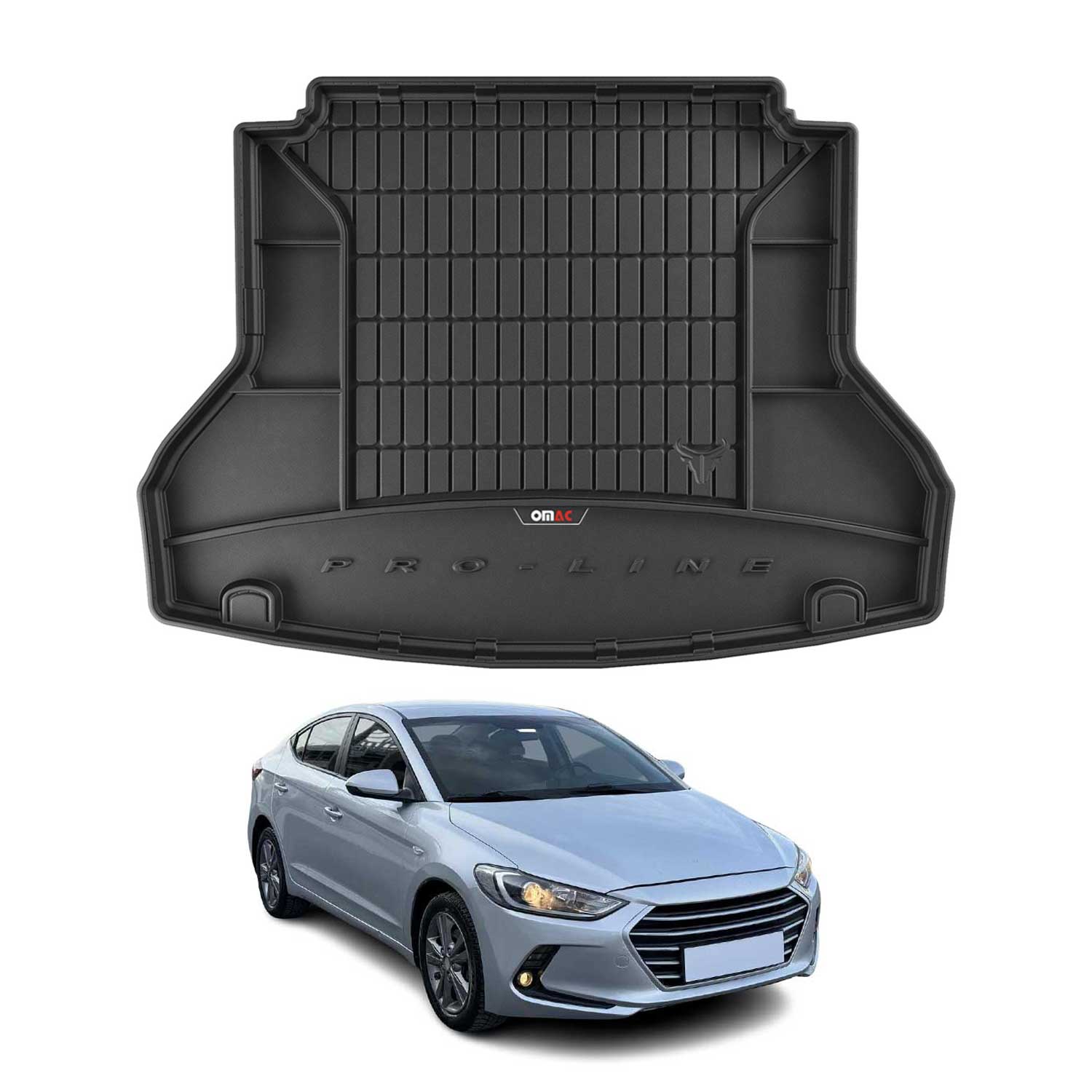 OMAC Gummi Kofferraumwanne für Hyundai Elantra 2016-2020 TPE Laderaumwanne