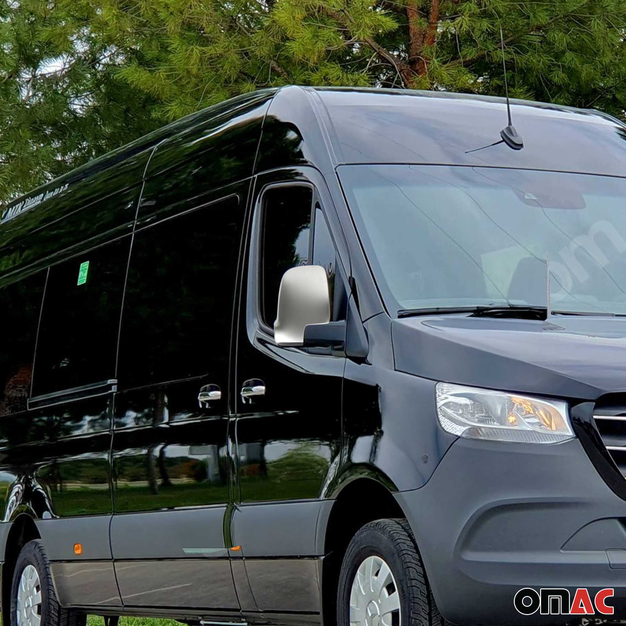 Spiegelkappen Spiegelblenden für Mercedes Sprinter 907 910 2018-26 Chrom Matt