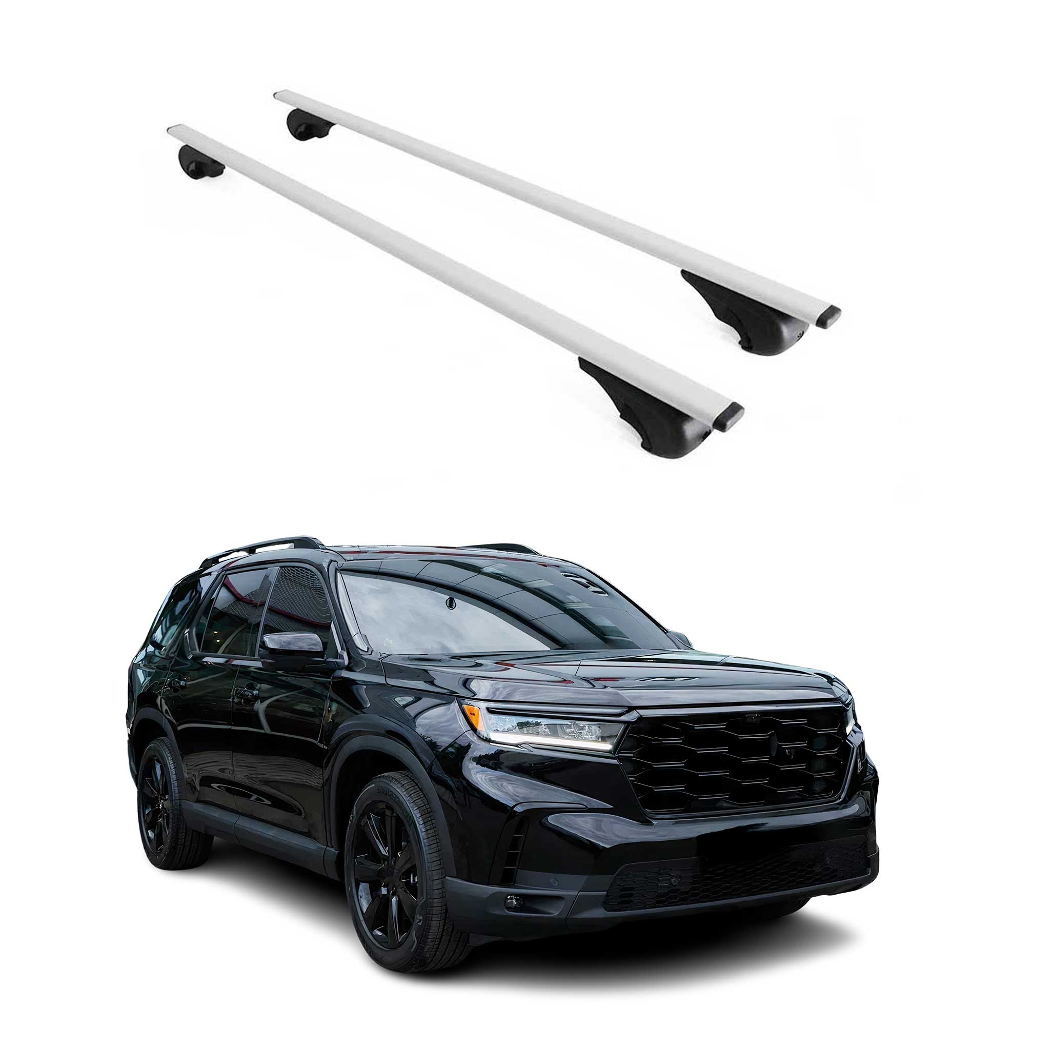 Dachträger Grundtäger für Honda Pilot 2023-2026 75kg Metall Silber 2 tlg