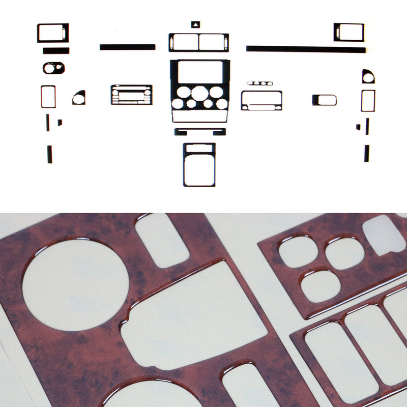 Innenraum Dekor Cockpit für Ford Transit Connect 2002-2007 Wurzelholz Optik 20x