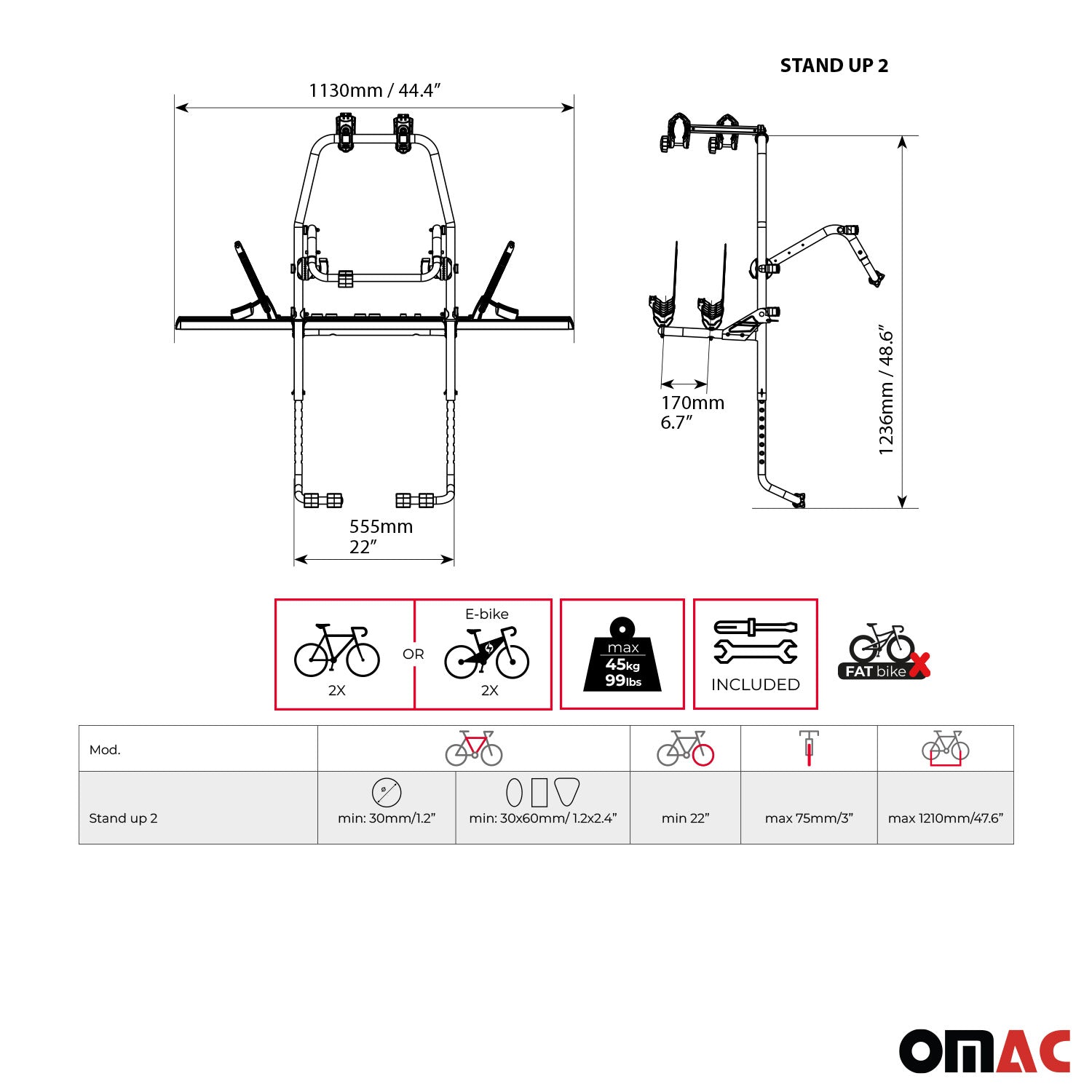 Menabo Fahrradträger 2 Fahrräder für BMW 1er E87 2004-2011 Alu Silber Schwarz
