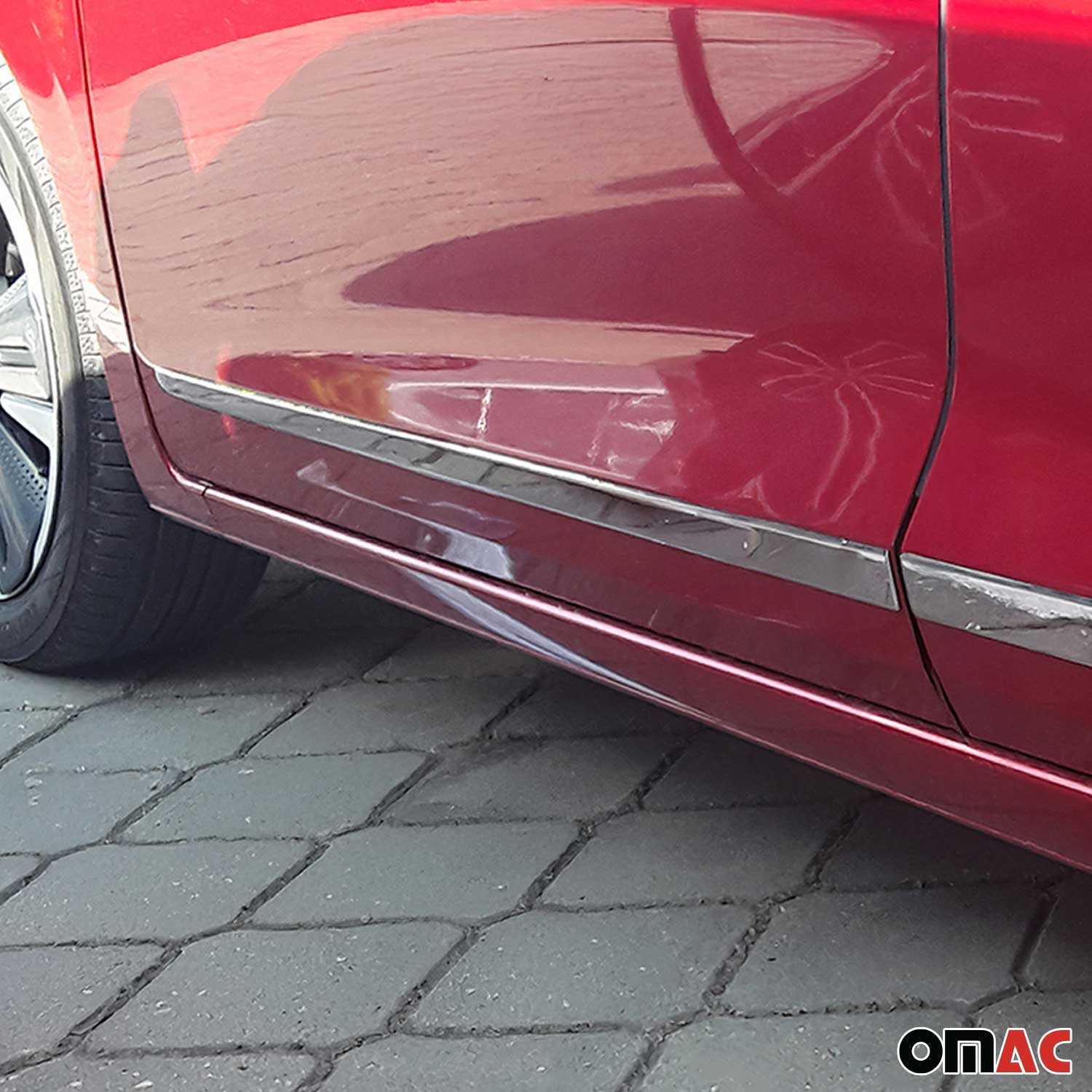 Seitentürleiste Türschutzleiste für Honda Jazz IV 2020-2026 Edelstahl Chrom 4tlg