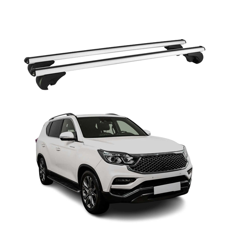 Dachträger für Ssangyong Rexton Y400 2017-2023 Gepäckträger Grundträger Schwarz