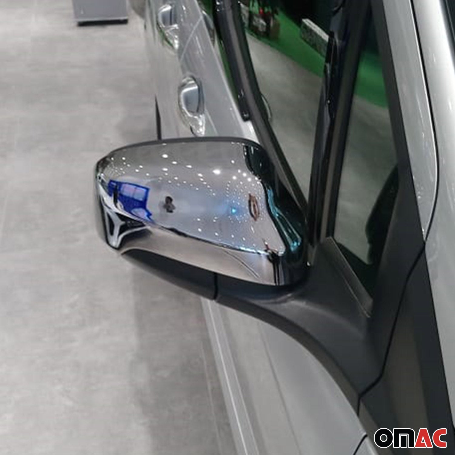 Spiegelkappen Spiegelabdeckung für Ford Transit Courier 2018-2024 Chrom ABS