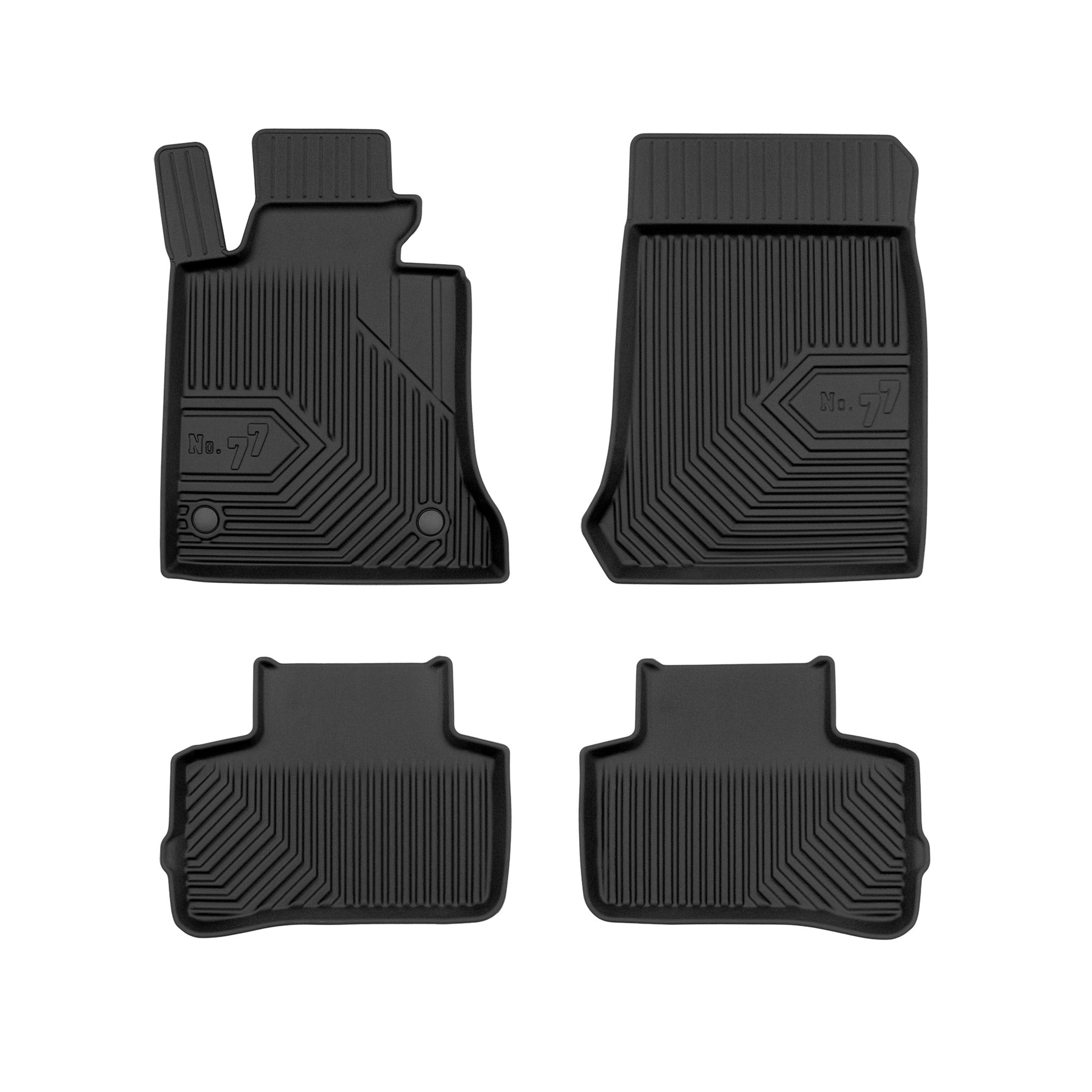 Fußmatten Gummimatten für Mercedes-Benz GLK X204 2008-2015 TPE Schwarz 4 tlg