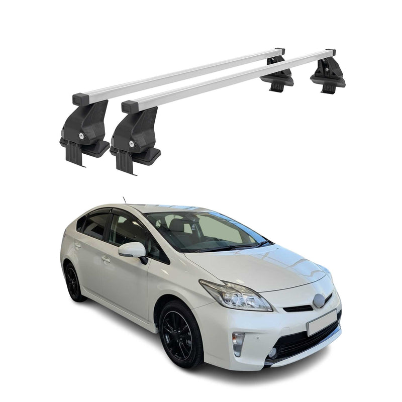 Menabo Dachträger Grundtäger für Toyota Prius 2009-2015 50kg Stahl Silber 2 tlg
