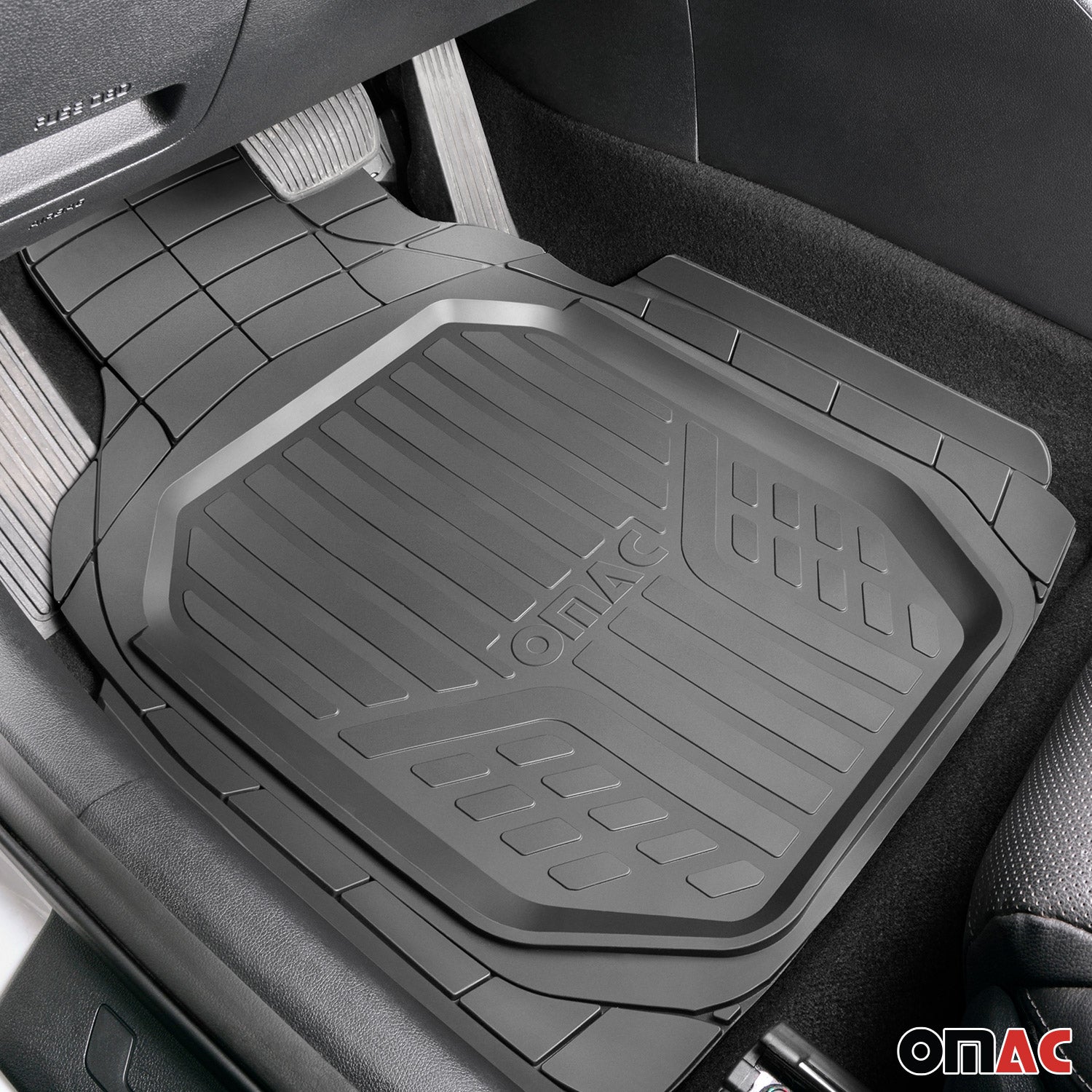 Fußmatten Gummimatten 3D Matte für Hummer H3 Gummi Schwarz 4Tlg