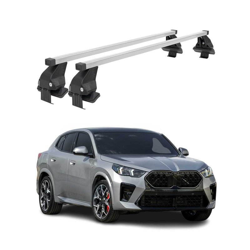 Menabo Dachträger Grundträger für BMW X2 U10 2023-2025 Stahl Grau 2tlg