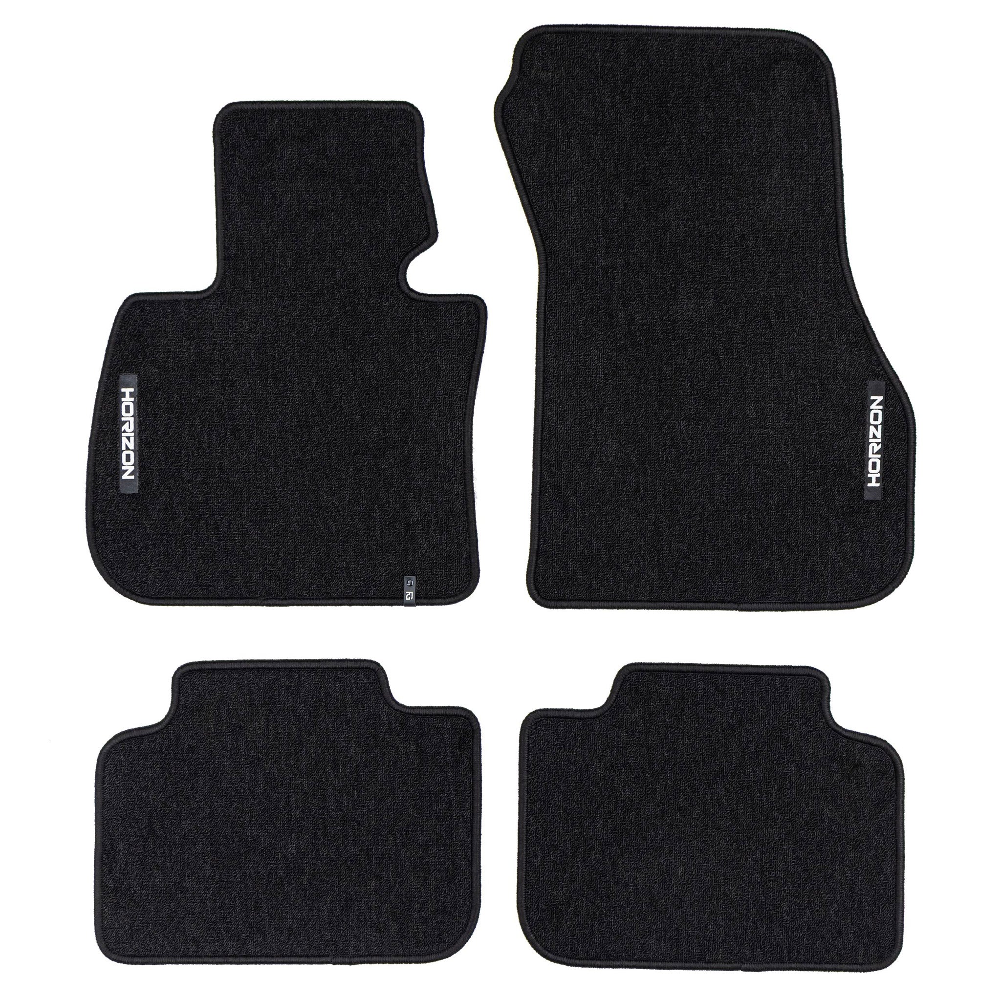 Velours Fußmatten für BMW X1 F48 2015-2022 Autoteppich Automatten  Schwarz 4 tlg