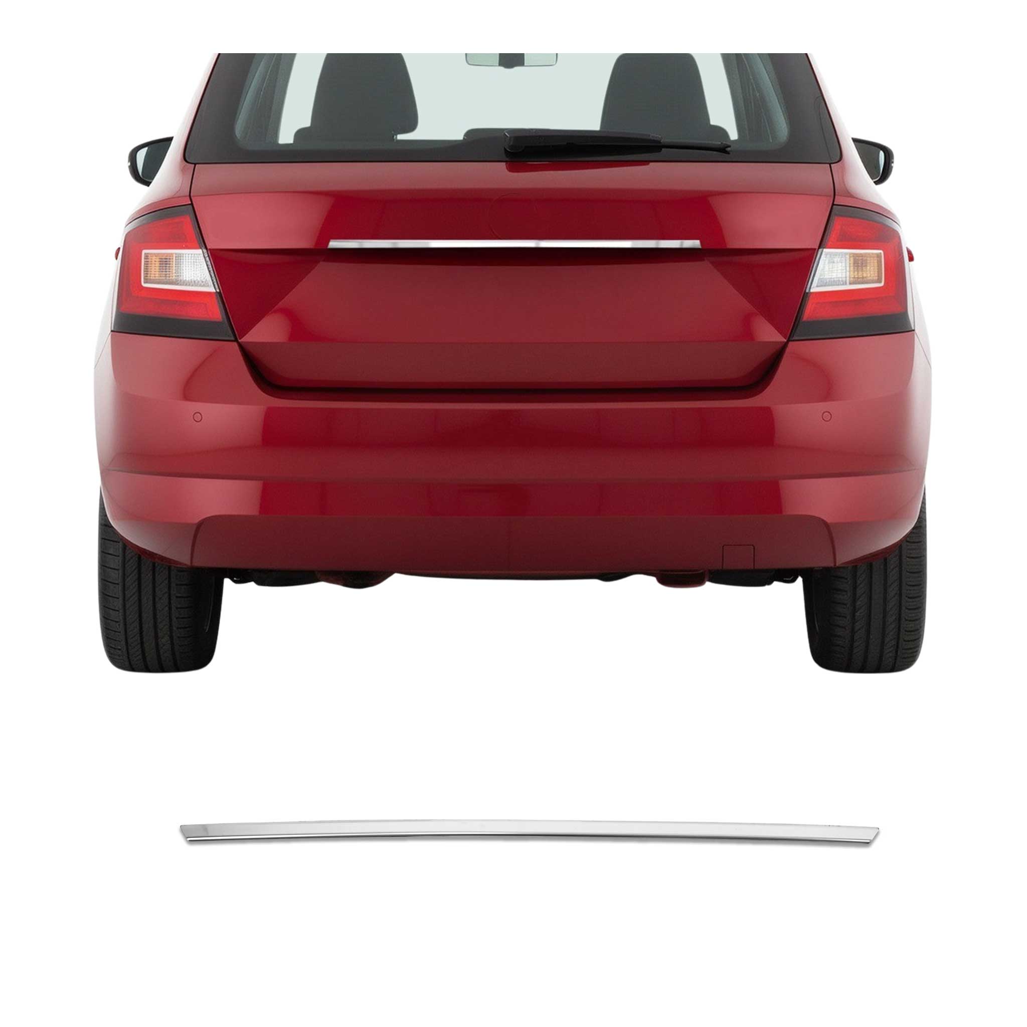 Kofferraumleiste Heckklappe Leiste für Skoda Fabia 2015-2021 Edelstahl Chrom
