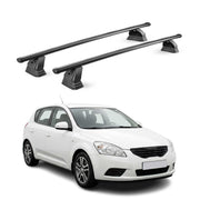 Stahl Dachträger für Kia Cee'd I 2006-2012 TÜV Abschließbar 75 kg 2tlg Schwarz