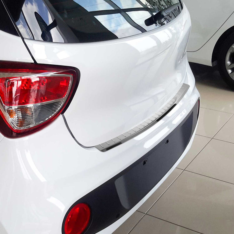 Ladekantenschutz Stoßstange für Hyundai i10 2016-2019 Schrägheck Edelstahl Chrom