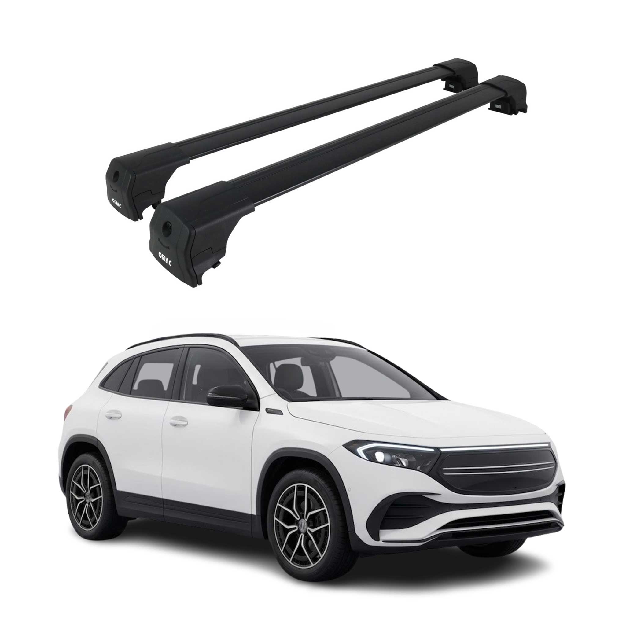 Dachträger Gepäckträger für Mercedes EQA H243 2022-2026 ABE Alu Schwarz